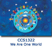 We Are One World charity select holiday card